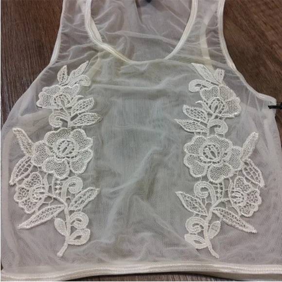 NWT REVOLVE Daydream Nation Jackie Rodes Mesh Bra With Appliqués Small - Picture 7 of 14